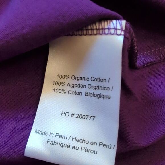 NWT ModCloth Halloween Tee Shirt Purple Organic Cotton Size L - Picture 6 of 11
